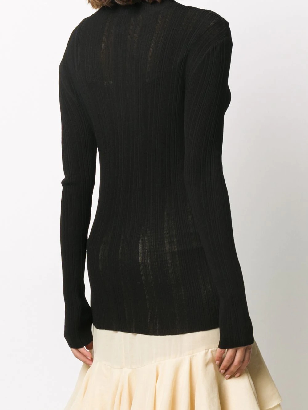 knitted roll neck jumper - 4