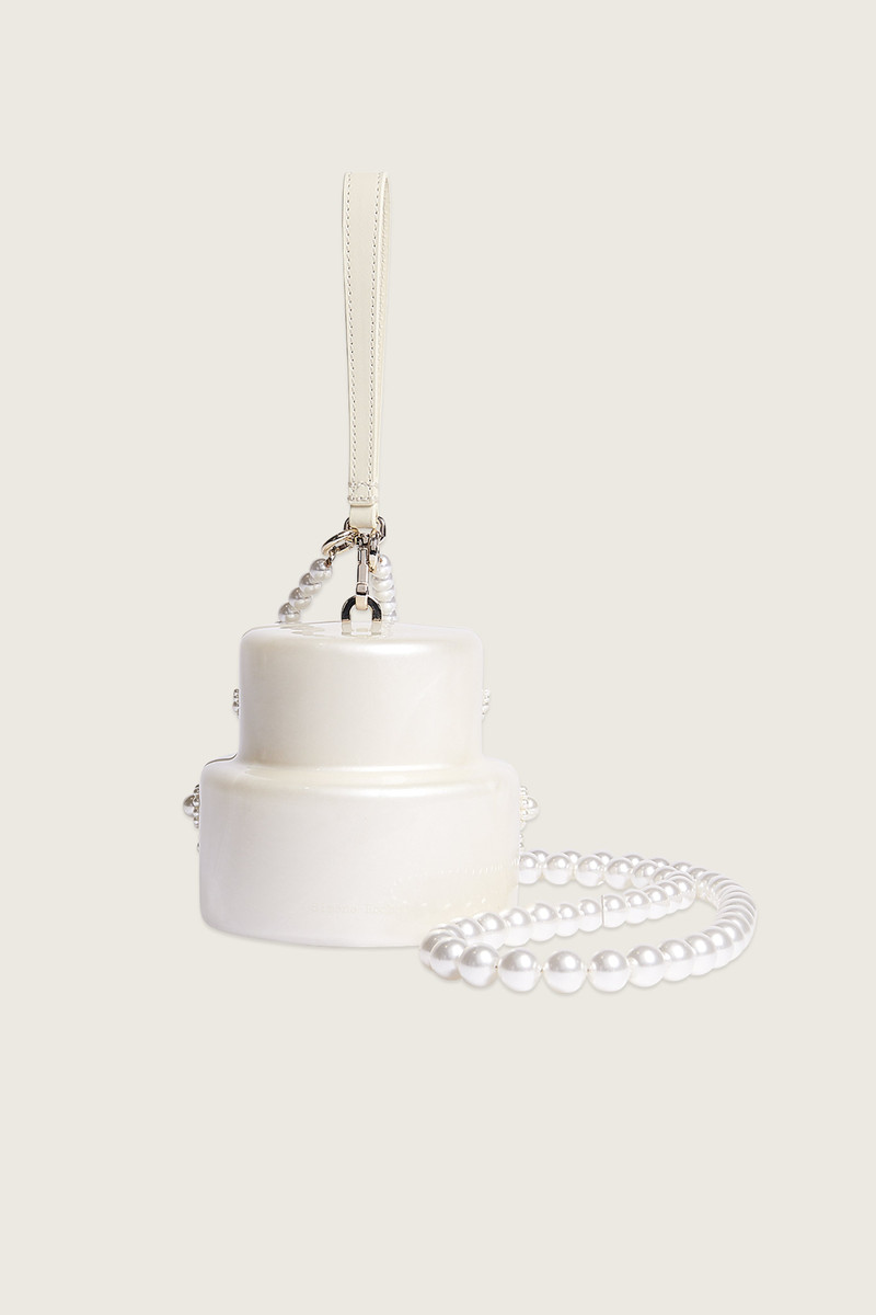 Simone Rocha Embellished Pearl Cake Bag outlook