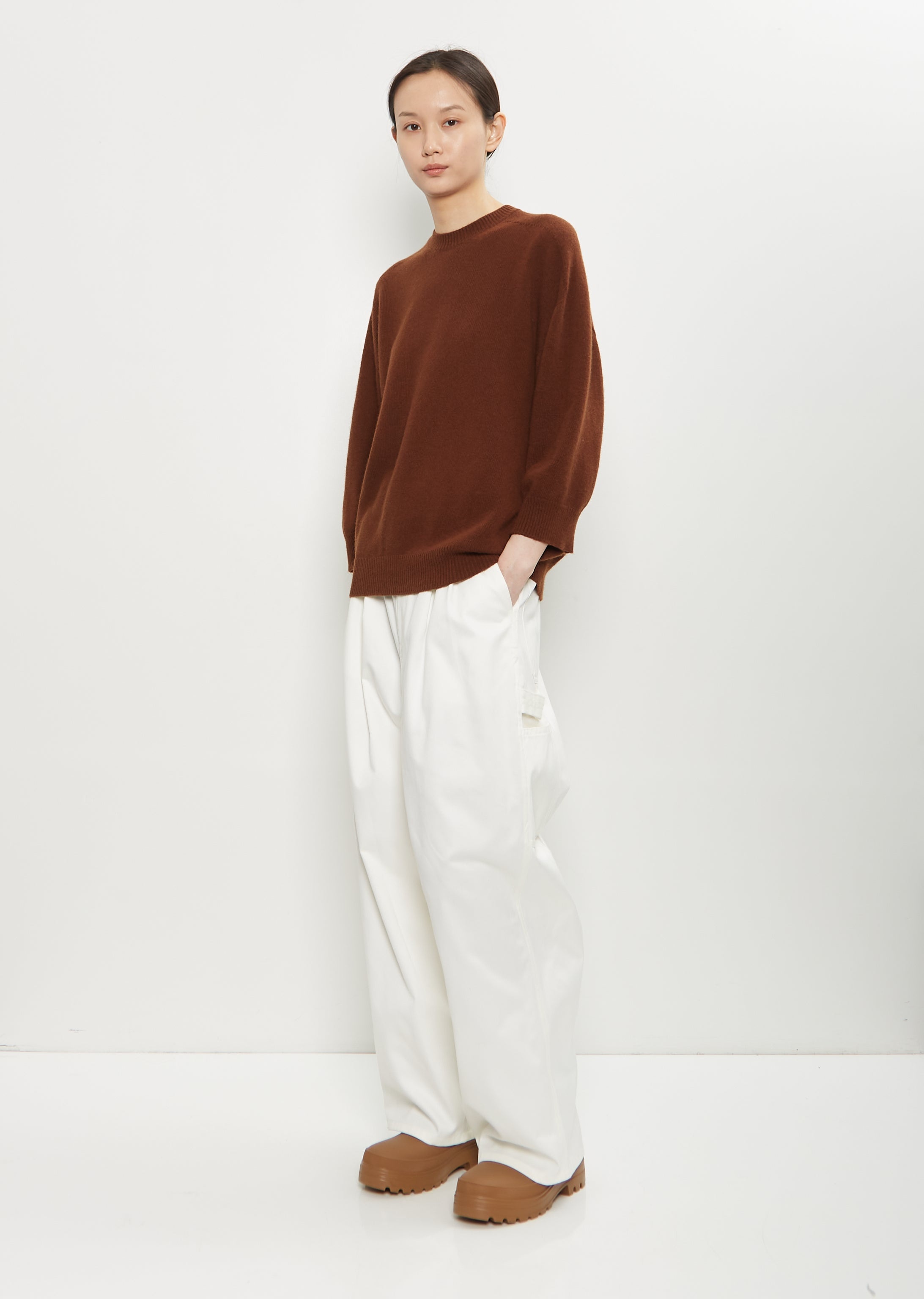 Mouse Wool Crewneck — Chestnut - 4