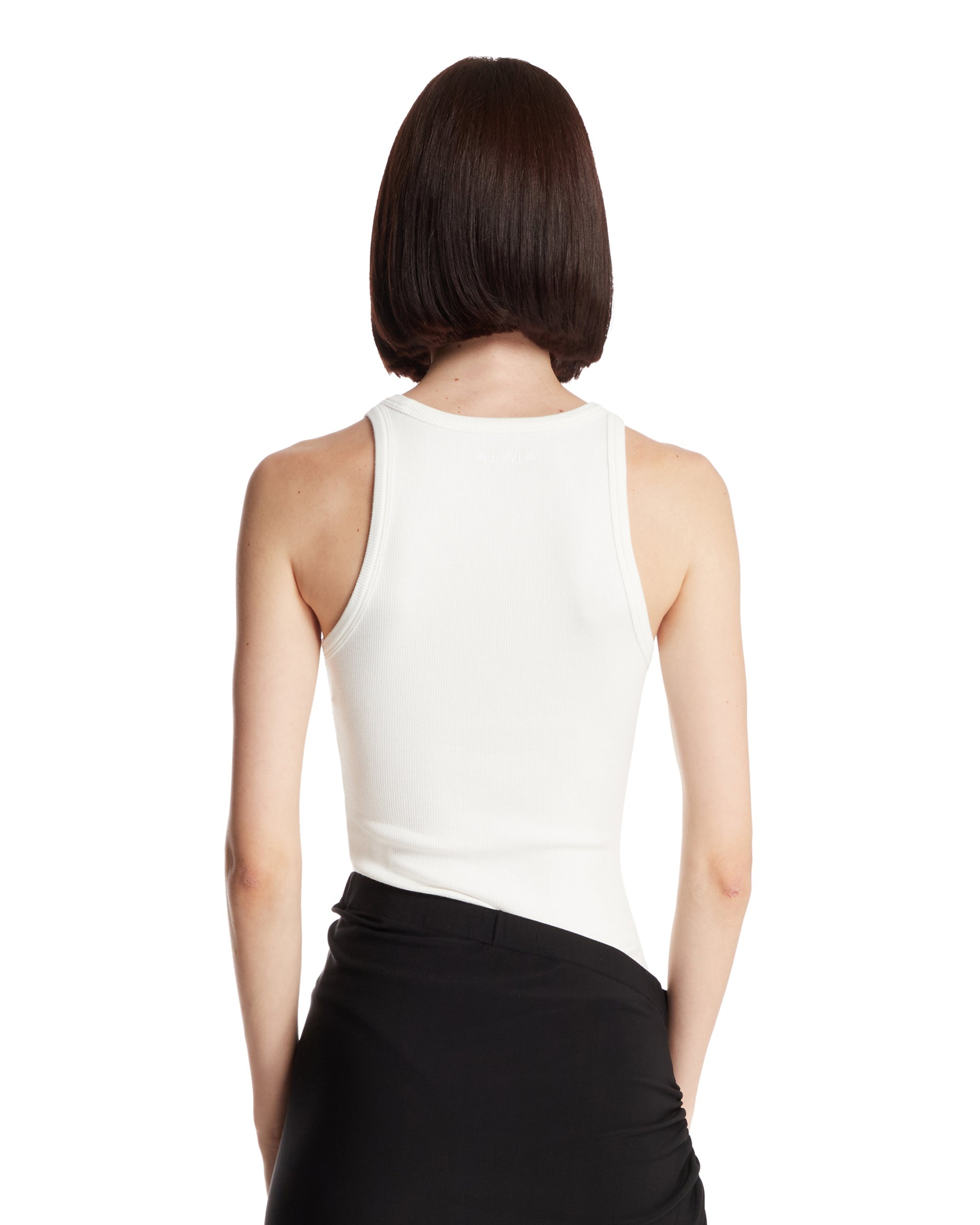 White Ribbed Top - 3