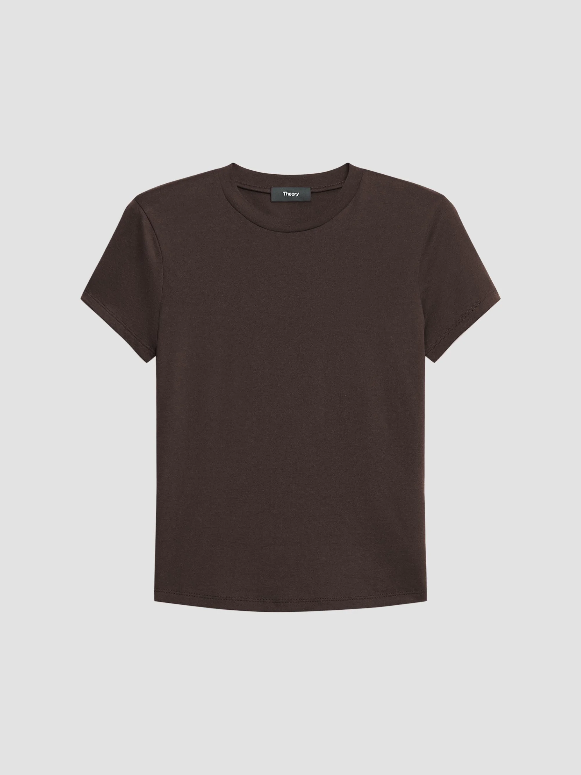 Women's Tiny Tee Cotton T-Shirt - Cacao - 1