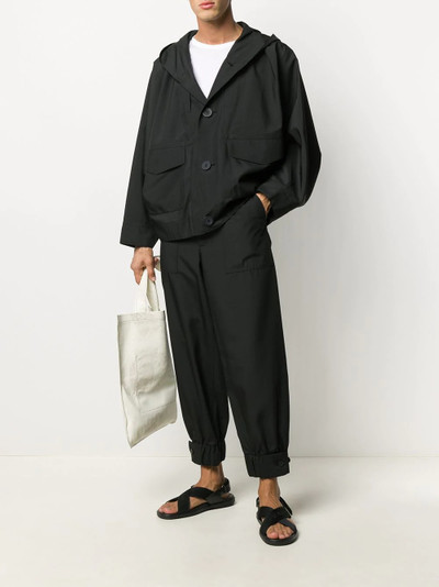 ISSEY MIYAKE hooded lightweight jacket outlook