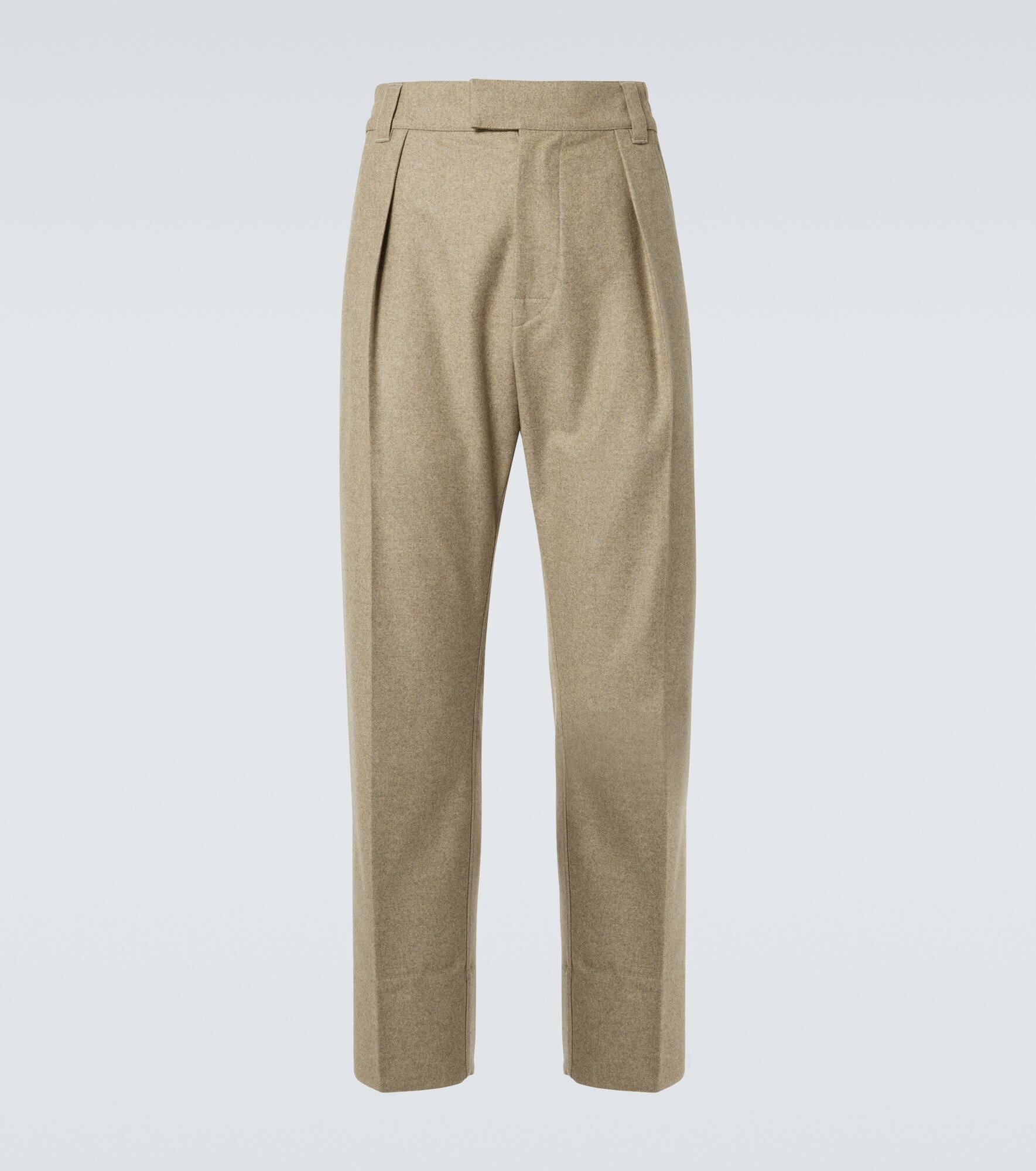 Reinga wool and cashmere straight pants - 1