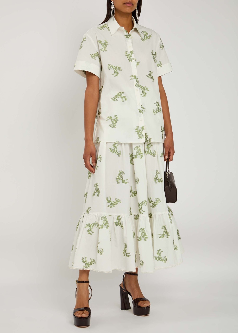Erdem Embroidered Cotton Shirt - 4