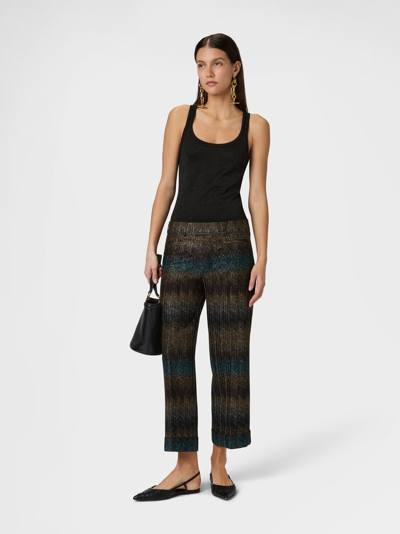 Missoni Flared trousers in viscose lamé snake motif outlook