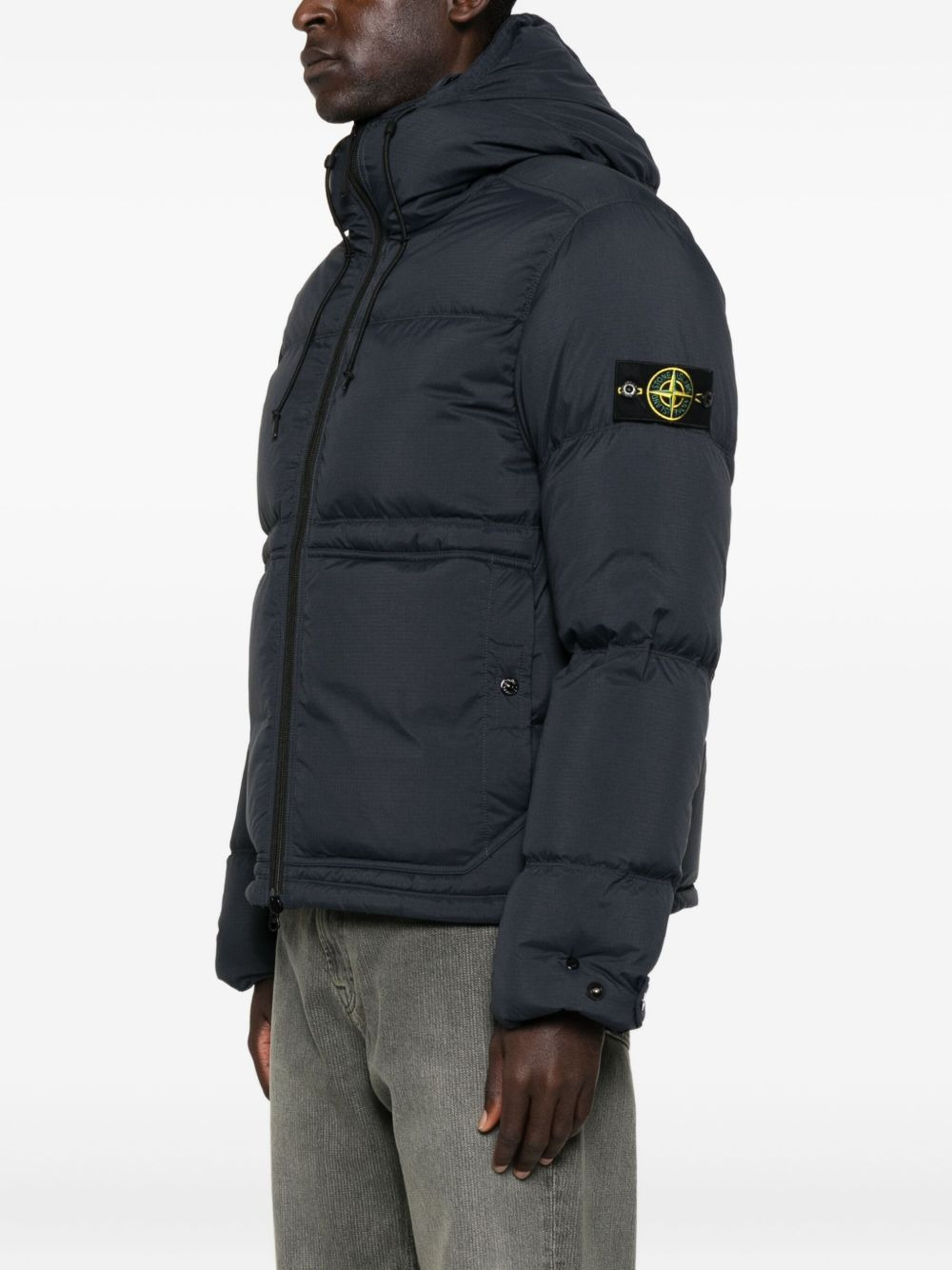 hooded quilted jacket - 3