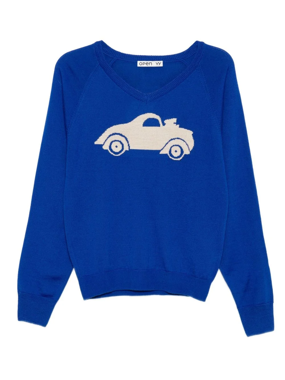car graphic sweater - 1