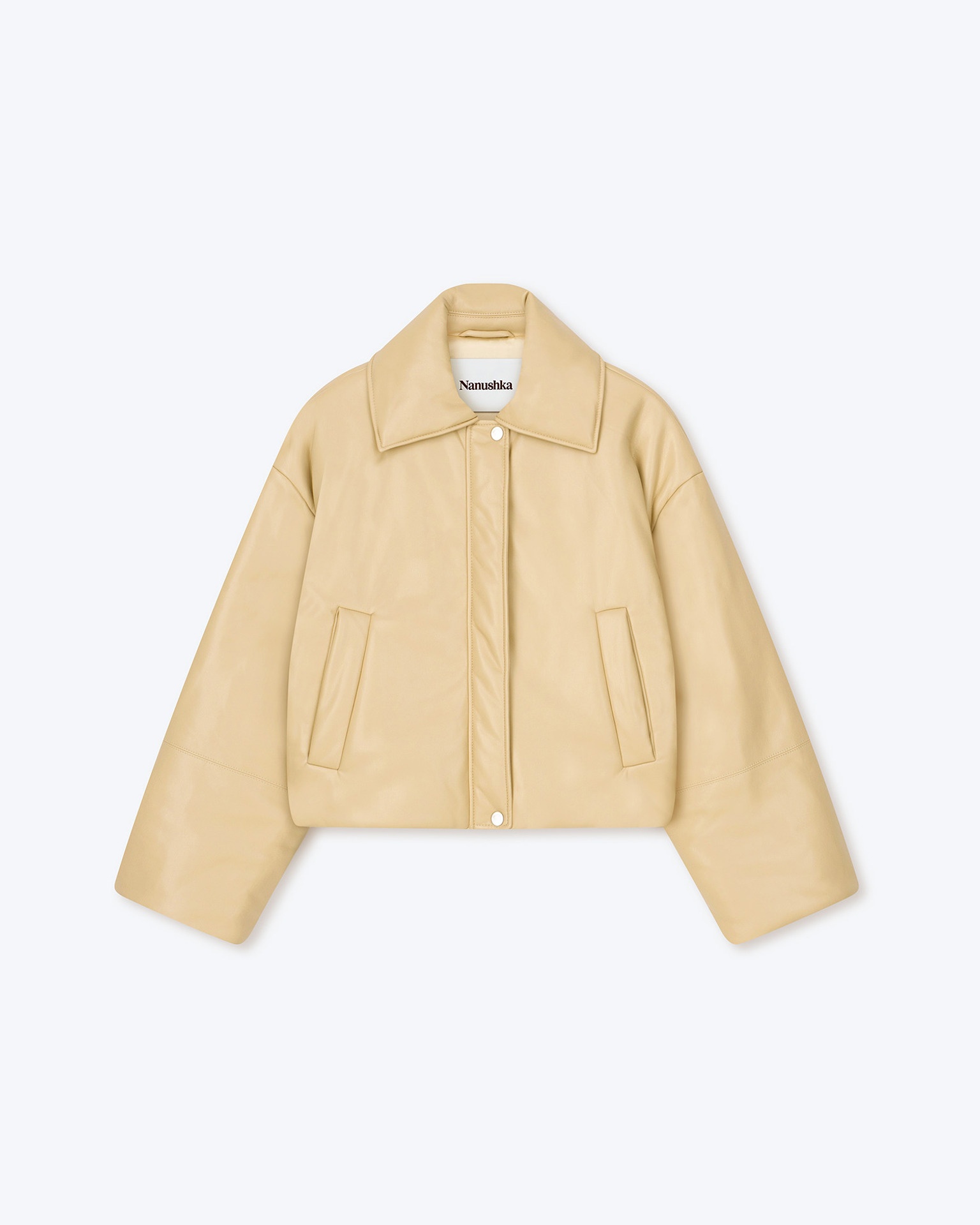 MADEE - OKOBOR™ alt-leather bomber jacket - Almond - 5