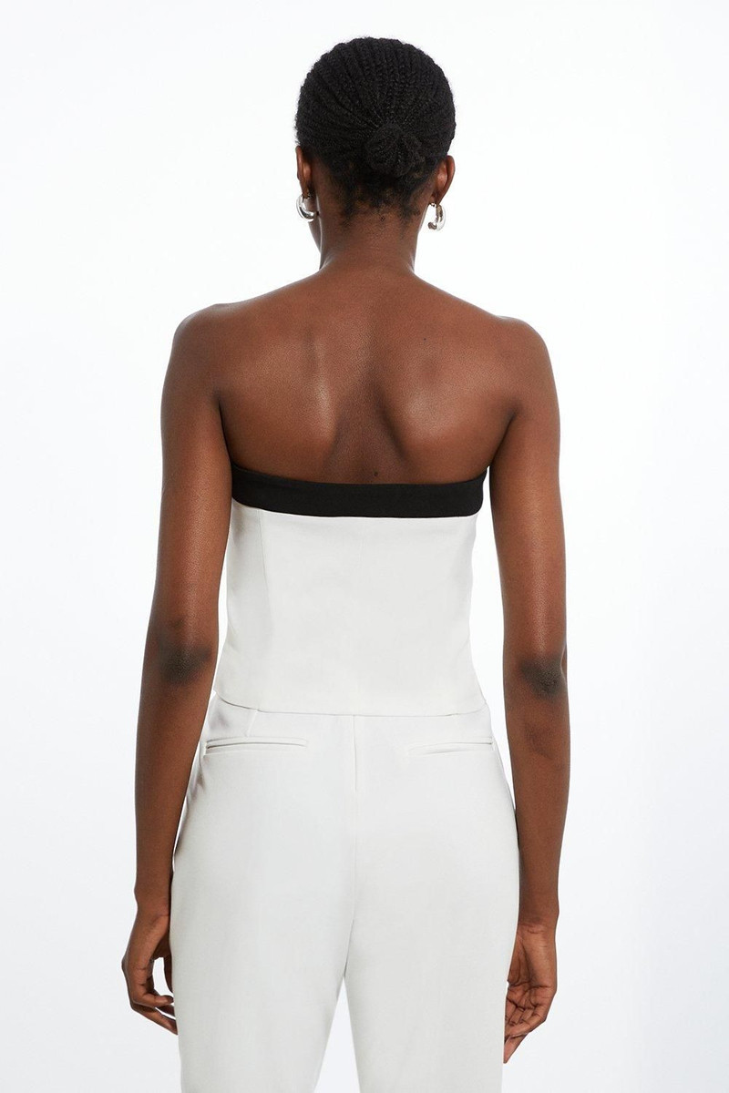 Compact Stretch Viscose Contrast Detail Bandeau 6