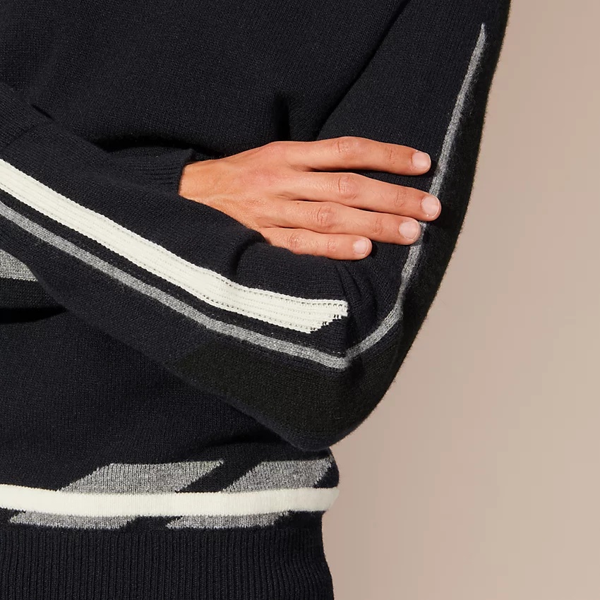 "Lignes graphiques" crewneck sweater - 4