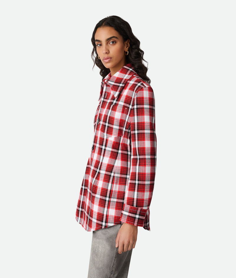 Bottega Veneta Structured Cotton Check Jacket outlook