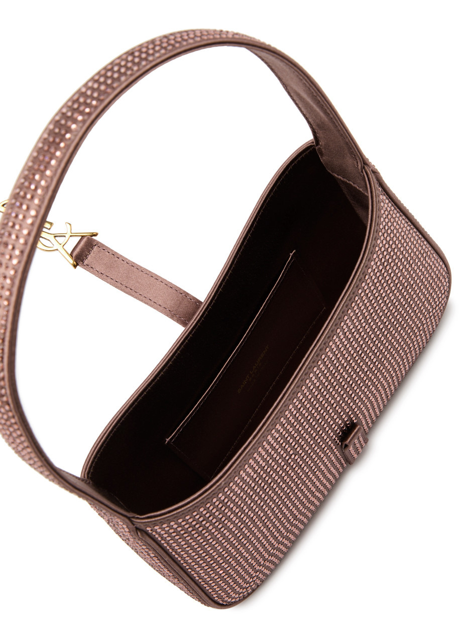 Saint Laurent Le 5 à 7 Mini Crystal-embellished top Handle bag - 4