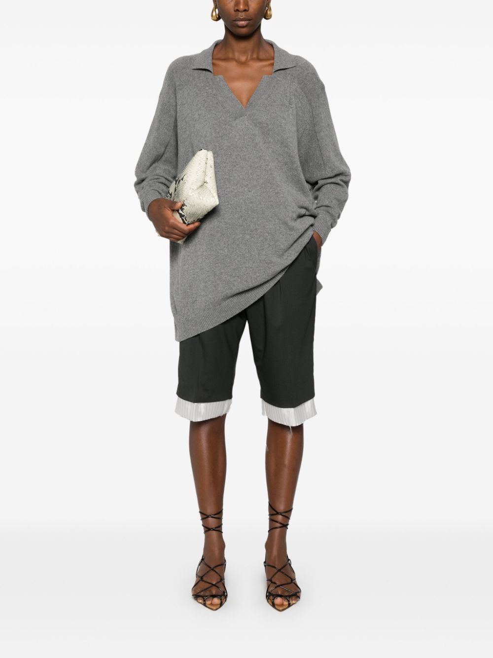 mÃ©lange polo sweater - 2