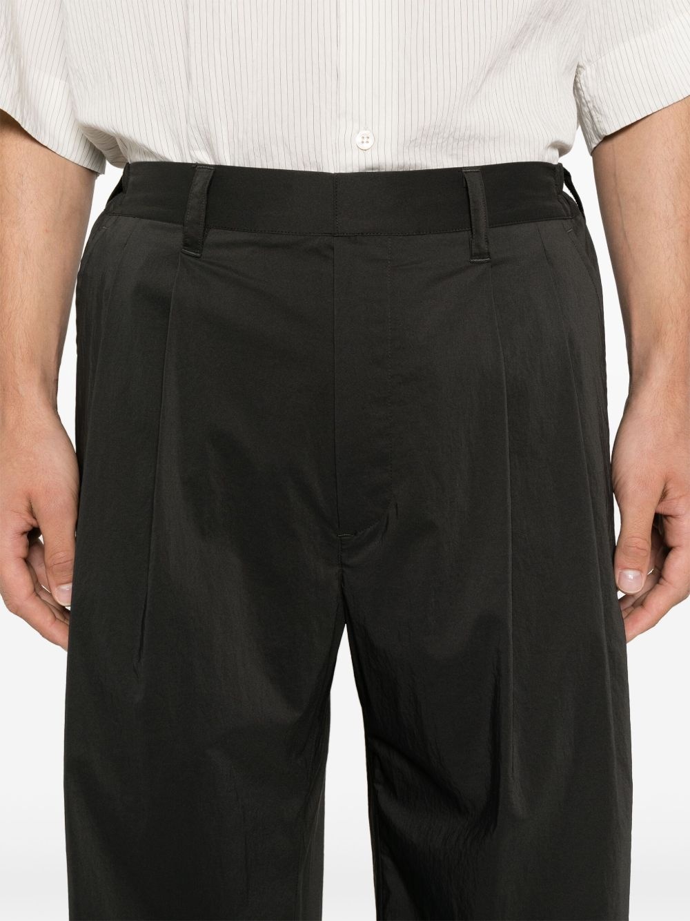 pleat-detail trousers - 6