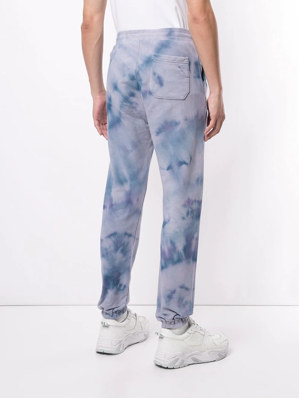 tie dye print track pants  - 4