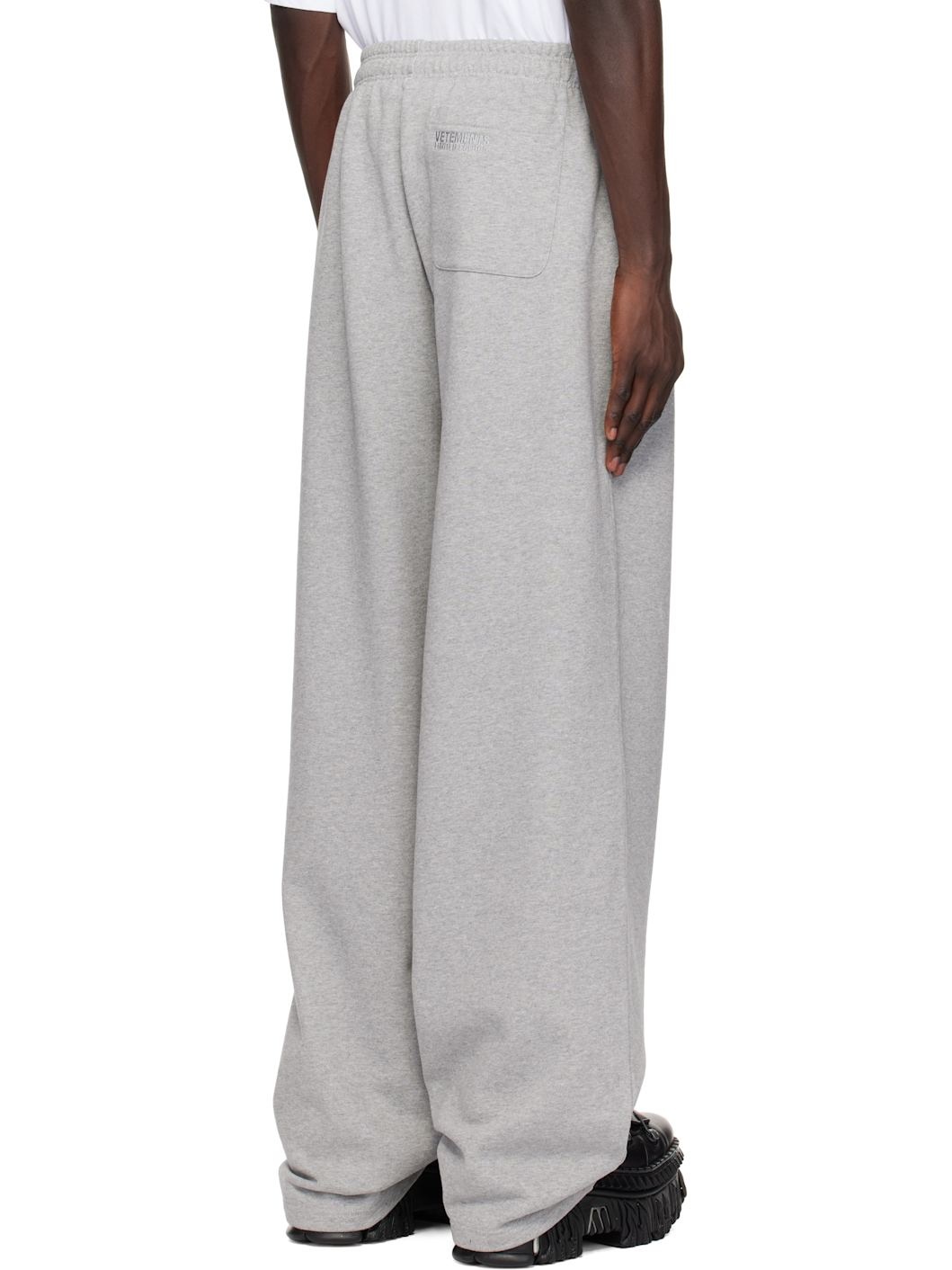 Gray Embroidered Logo Sweatpants - 3