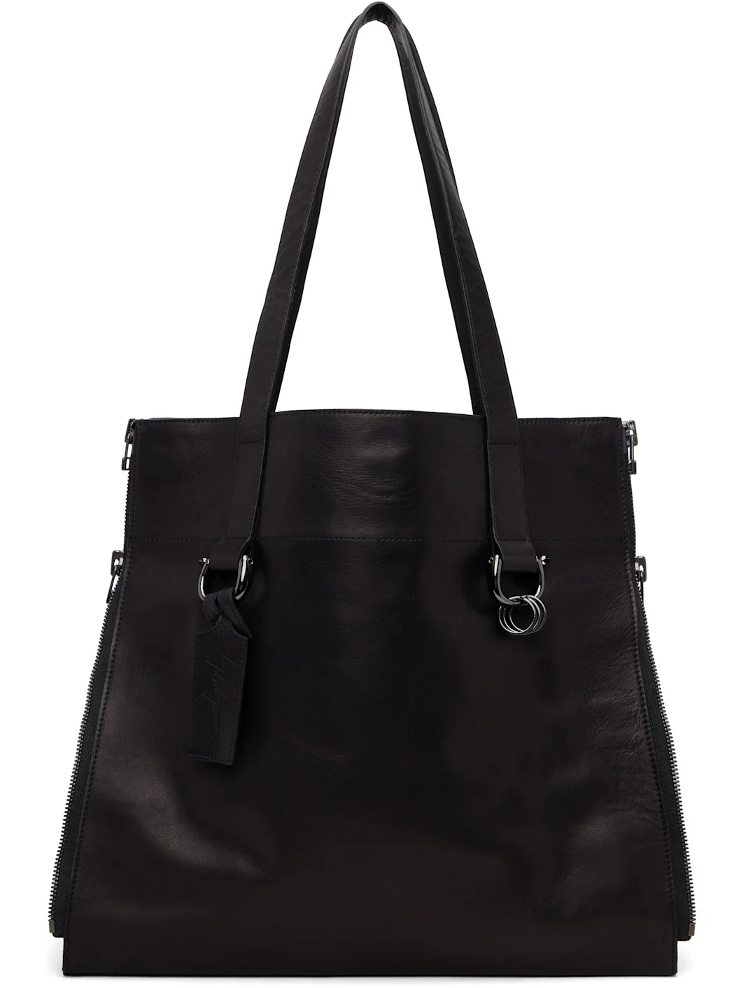 Black Zipper Tote - 1