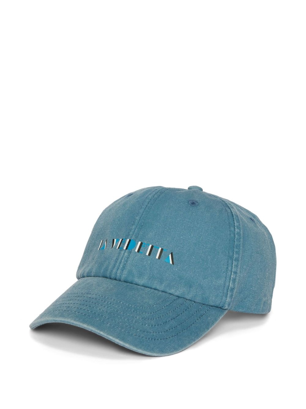 motif-print cap - 1