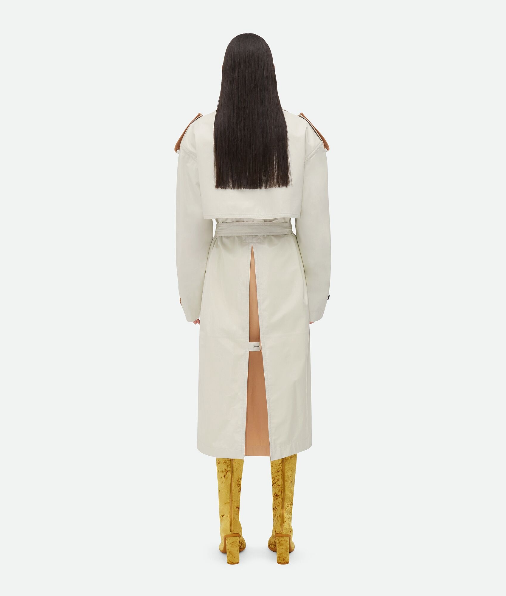 Leather And Cotton Trench - 3