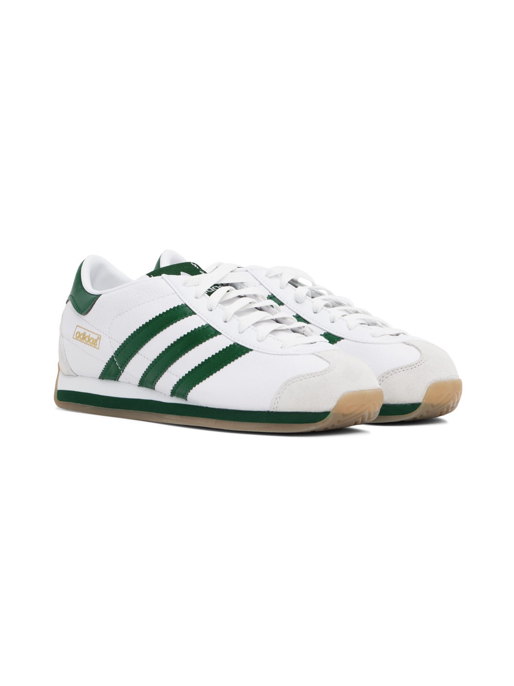 White & Green Country OG Sneakers - 4