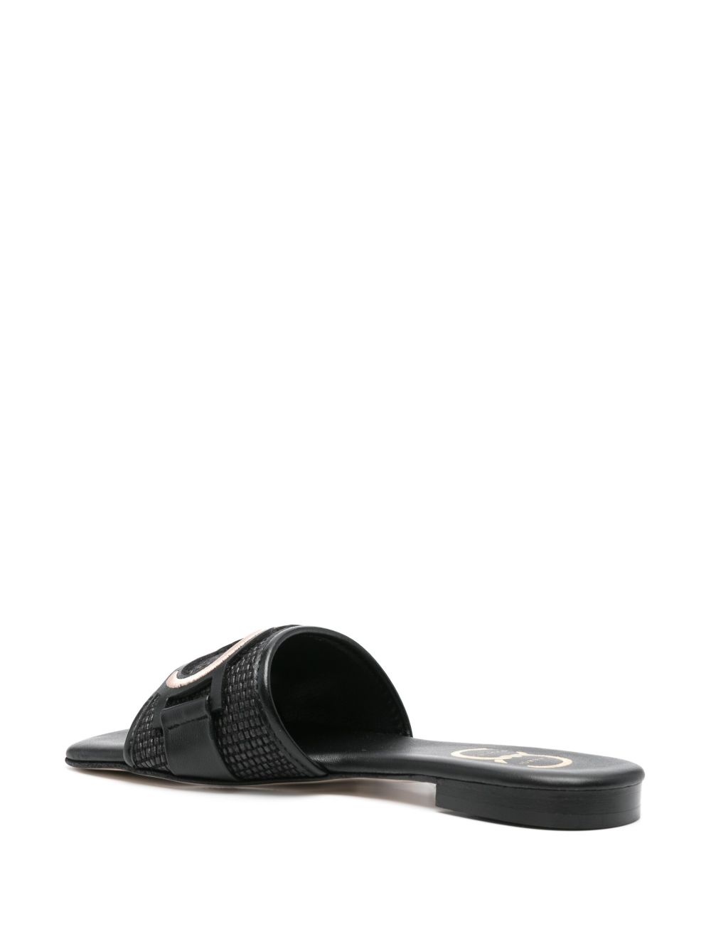 logo-patch sandals - 3