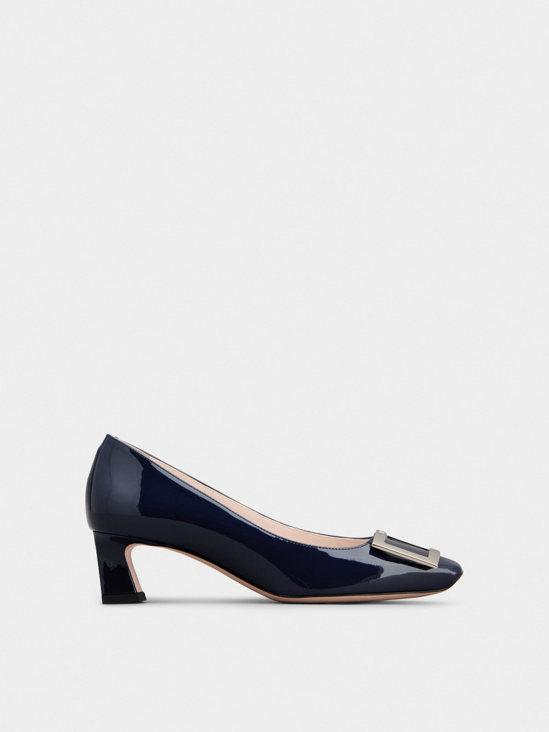 Trompette Metal Buckle Pumps in Patent Leather - 1