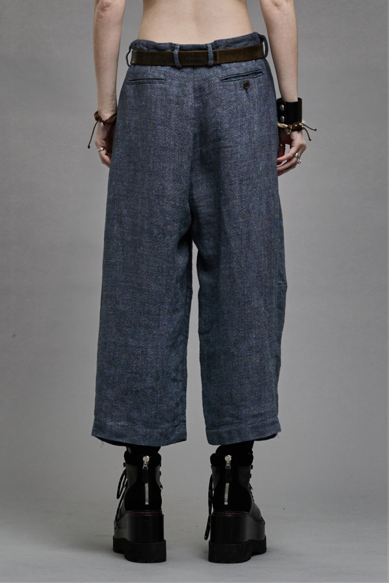 ARTICULATED KNEE TROUSER - LIGHT INDIGO - 2