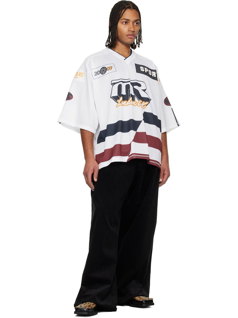 Martine Rose White Oversized Hockey T-shirt outlook