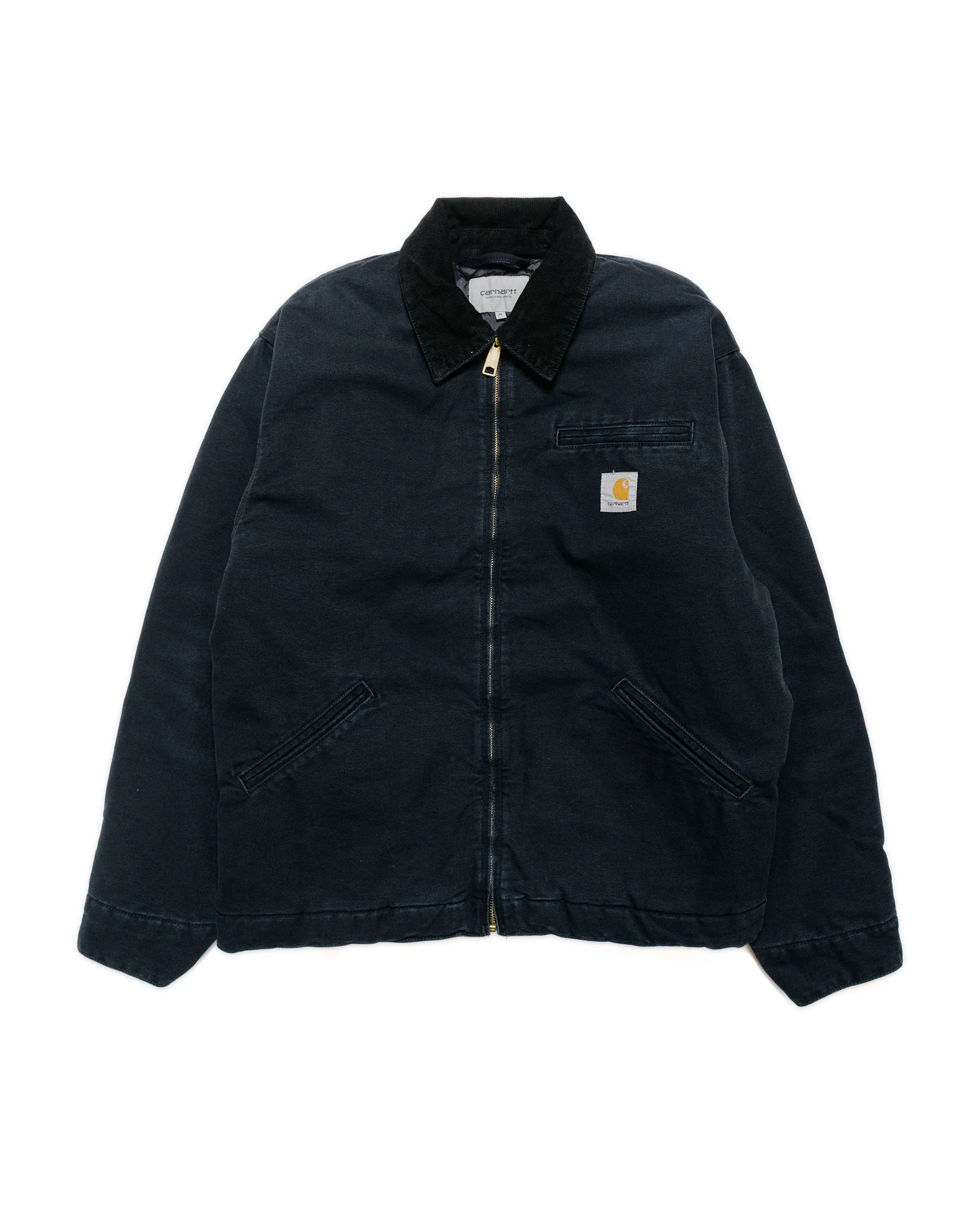 Carhartt W.I.P. OG Detroit Jacket Black/Black Stone Canvas - 1