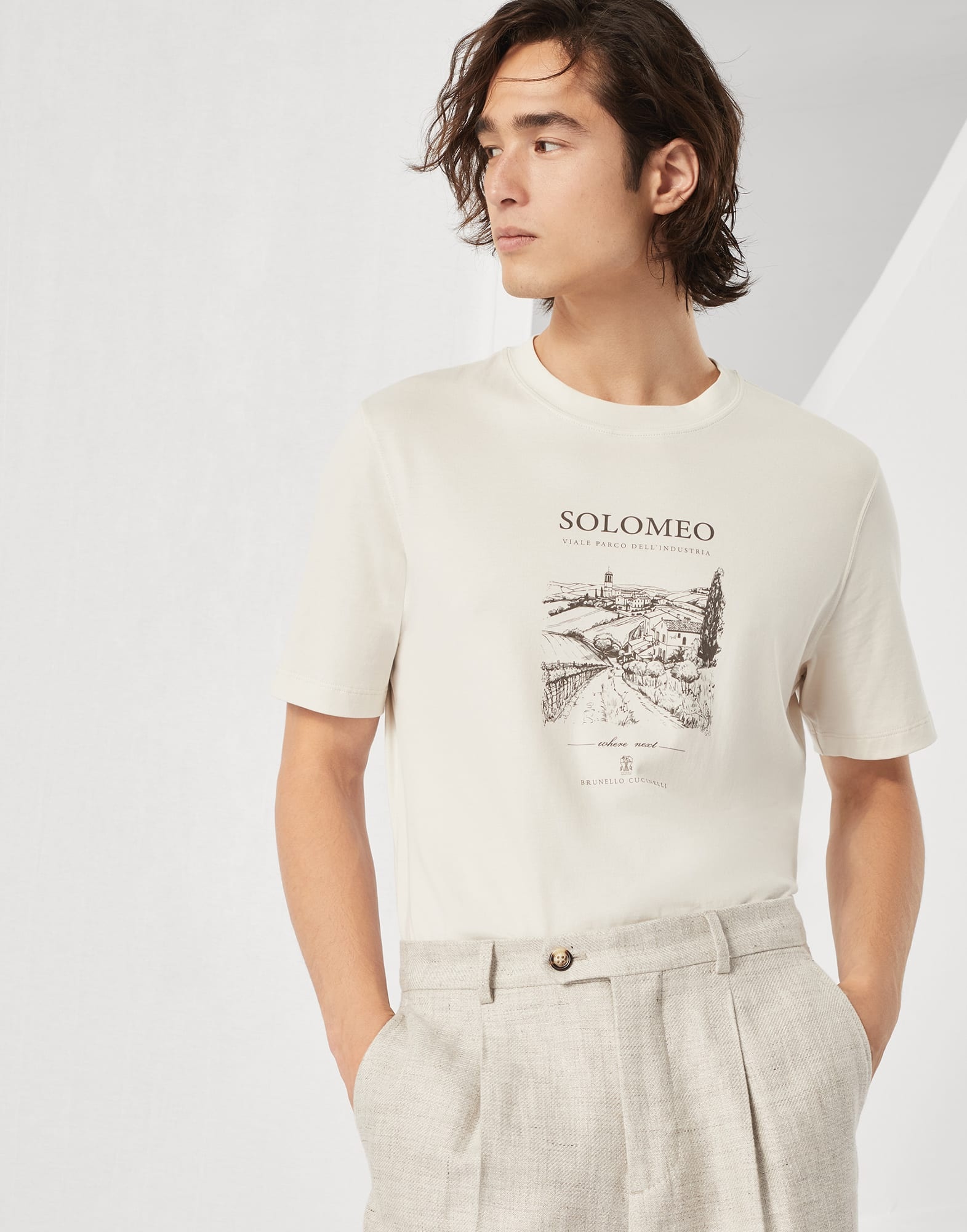 Cotton jersey Solomeo T-shirt - 4