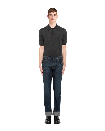 Prada Selvedge denim five-pocket jeans outlook