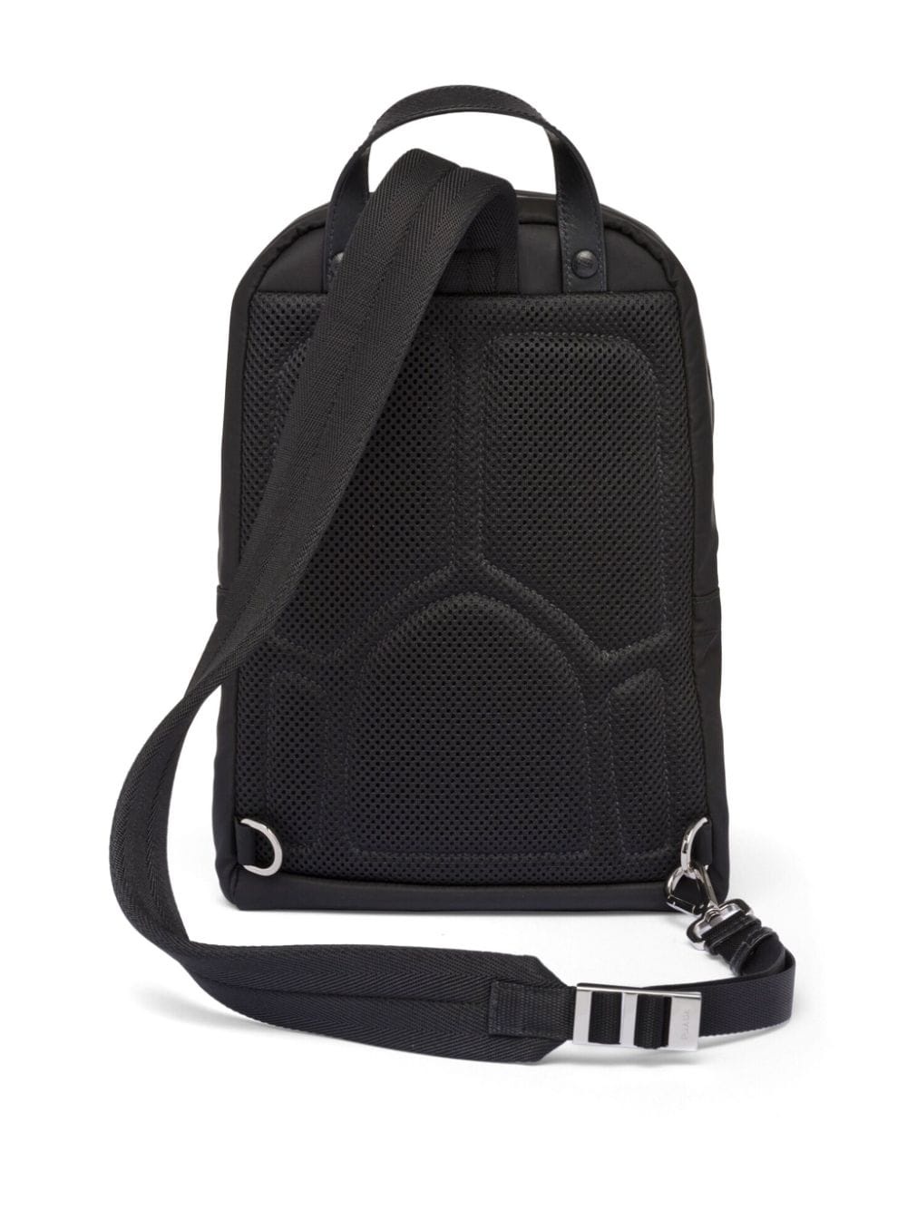 enamel triangle-logo backpack - 4