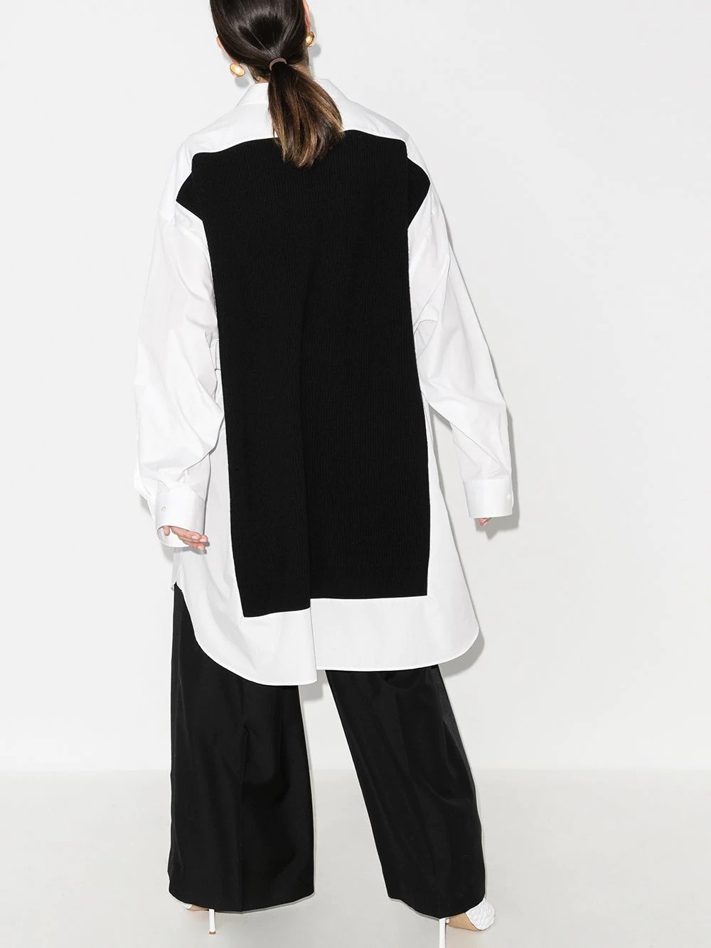 panelled shirt dress - 3