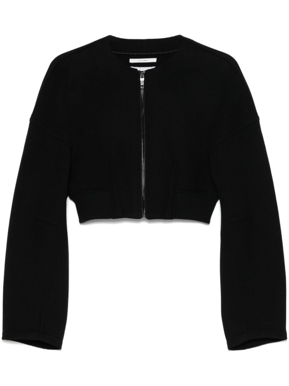 Wool cropped jacket - 1