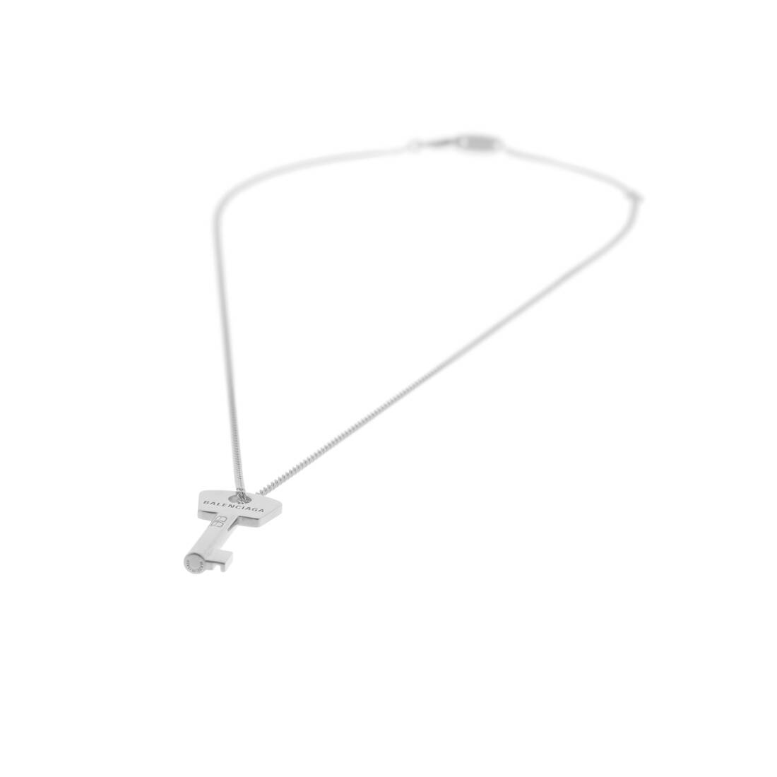 Amour Key Necklace  in Silver - 2