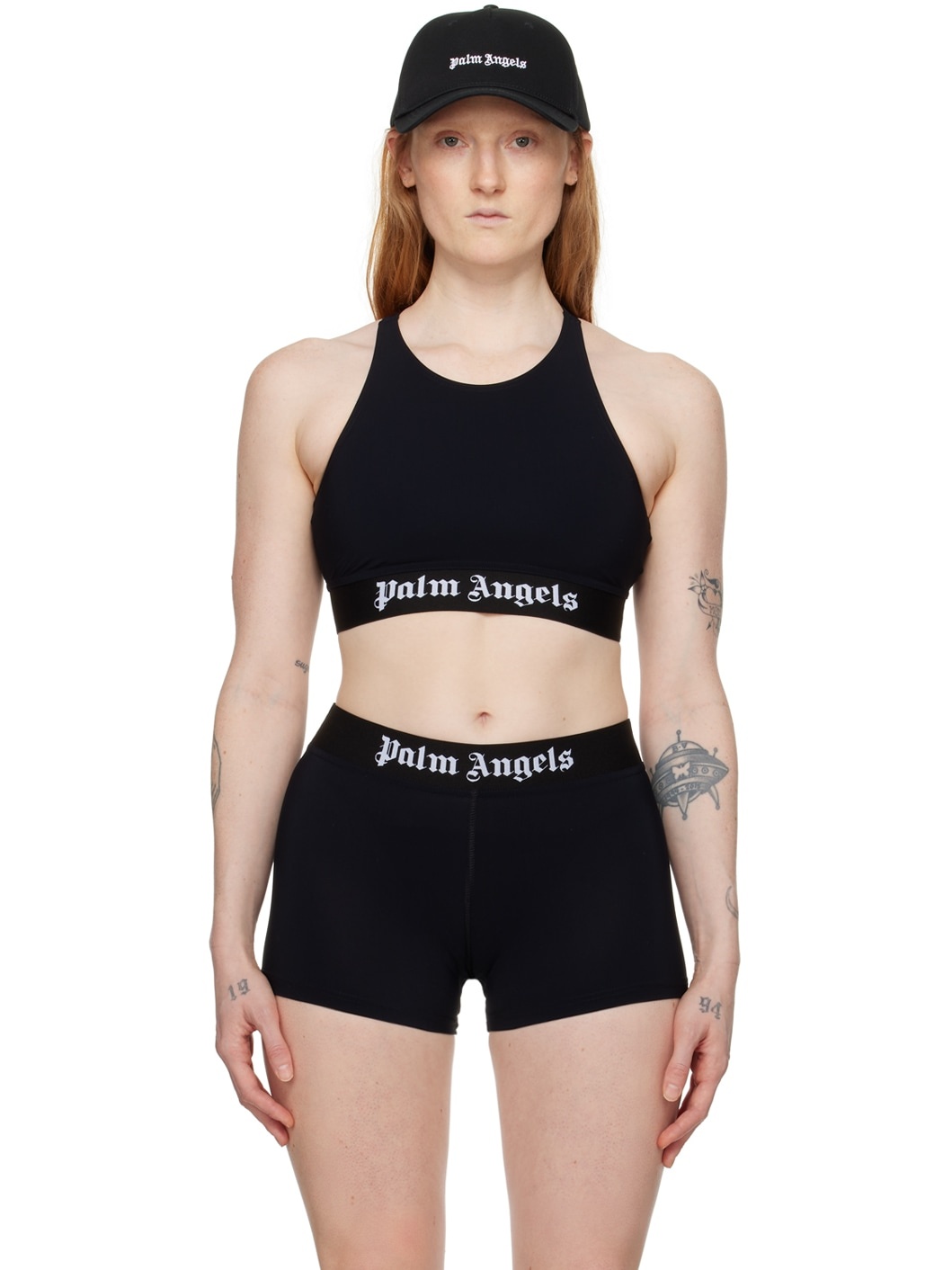 Black Crewneck Sport Bra - 1