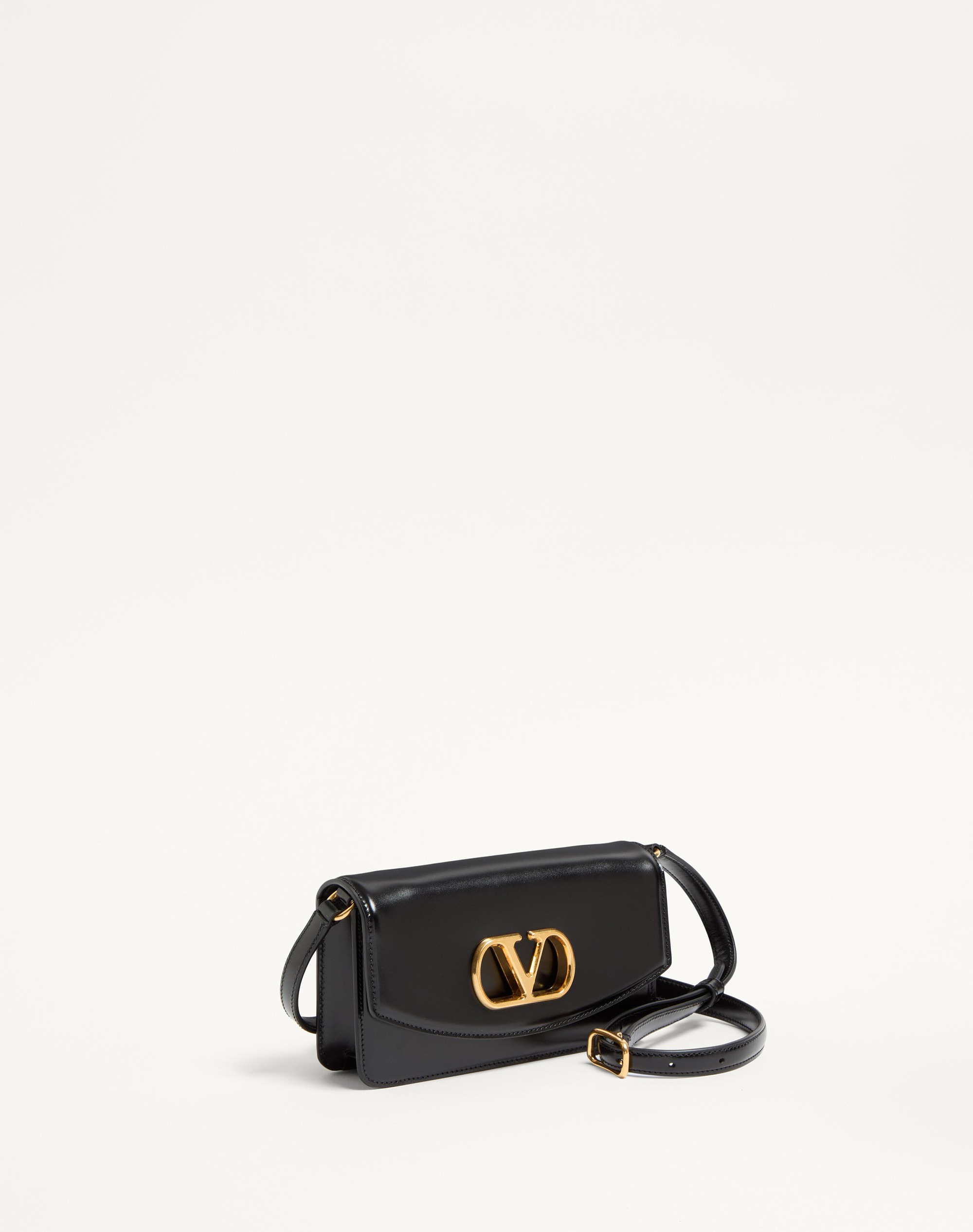 VALENTINO GARAVANI VAIN CLUTCH BAG IN SHINY CALFSKIN - 3