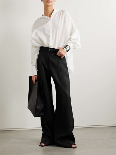 Another Tomorrow + NET SUSTAIN pleated linen wide-leg pants outlook