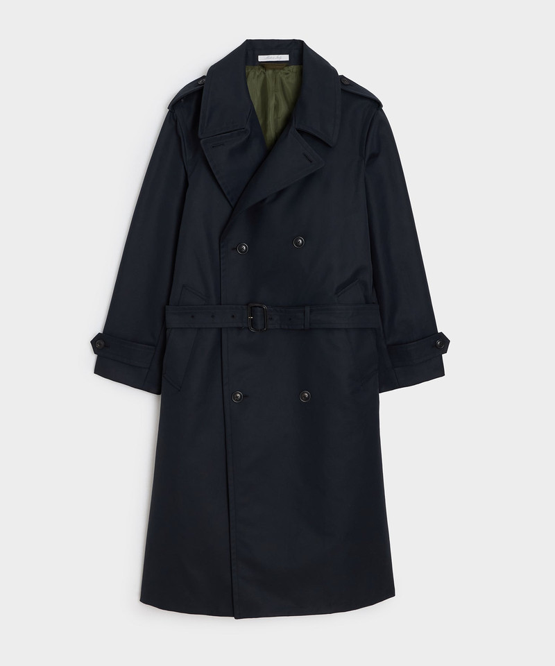 Italian Double-Breasted Trench Coat 1