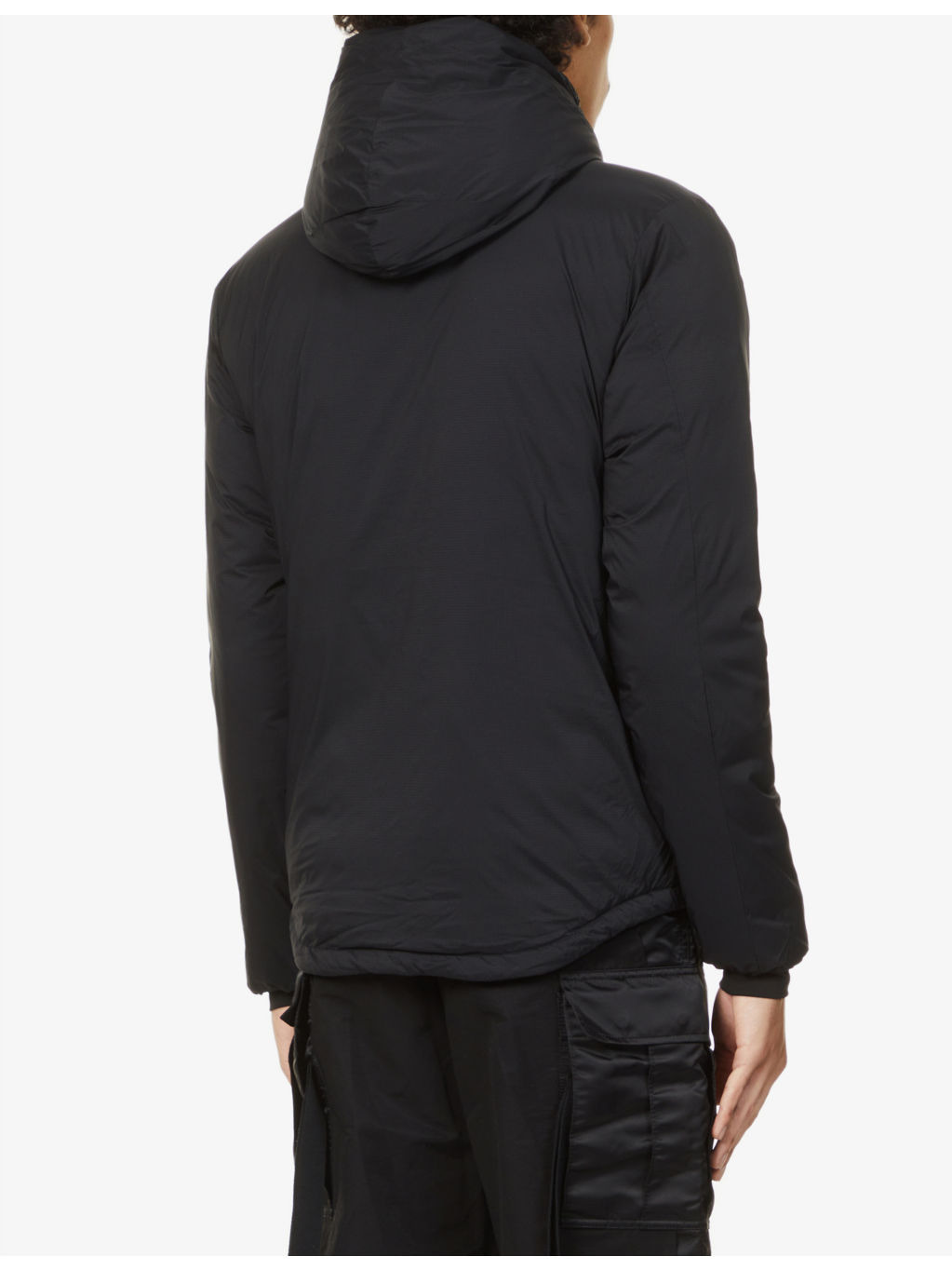 Lodge logo-patch shell-down hooded puffer jacket - 5
