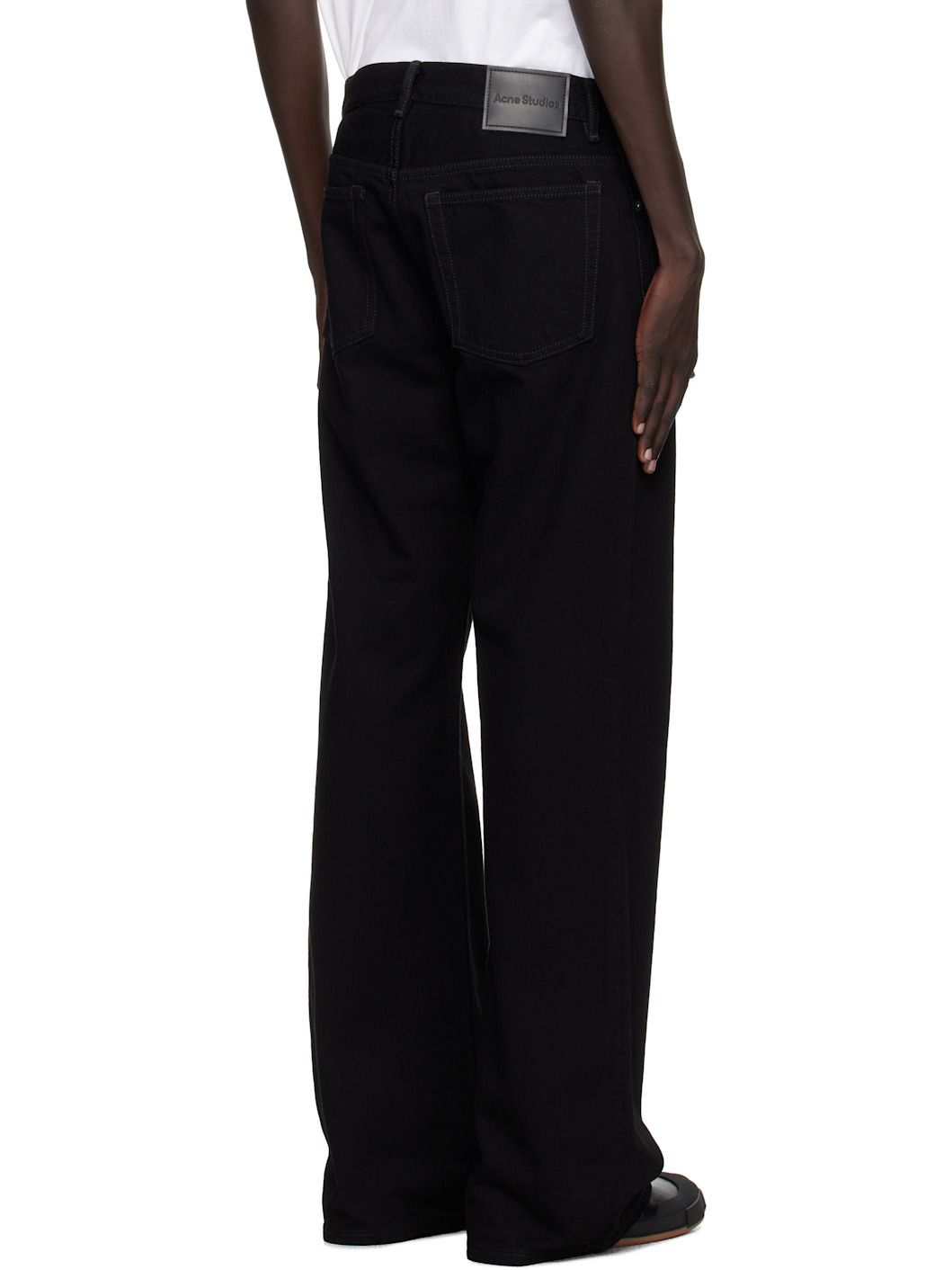Black Organic Cotton Jeans - 3