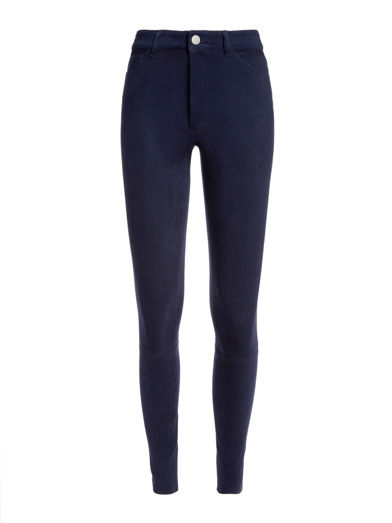 MIKAH SINGLE BUTTON SUEDE PANT 1