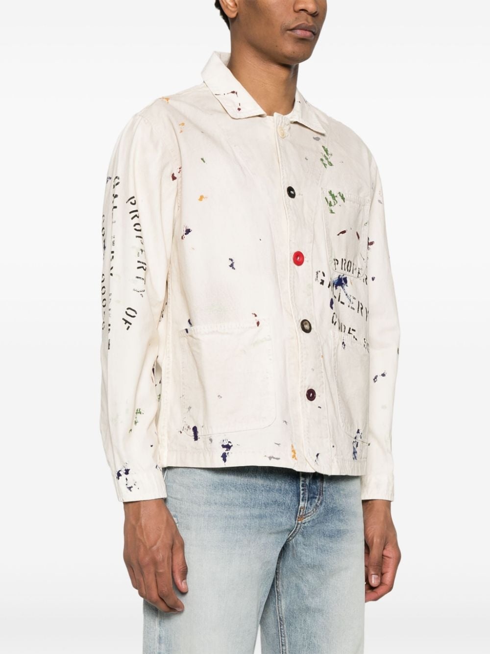 all-over paint-splatter jacket - 3