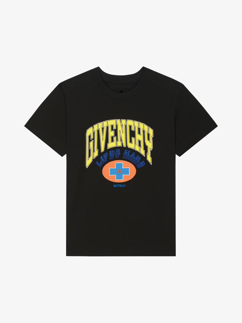 글로벌 PEACE T-SHIRT 에 EMBROIDERED JERSEY - 1