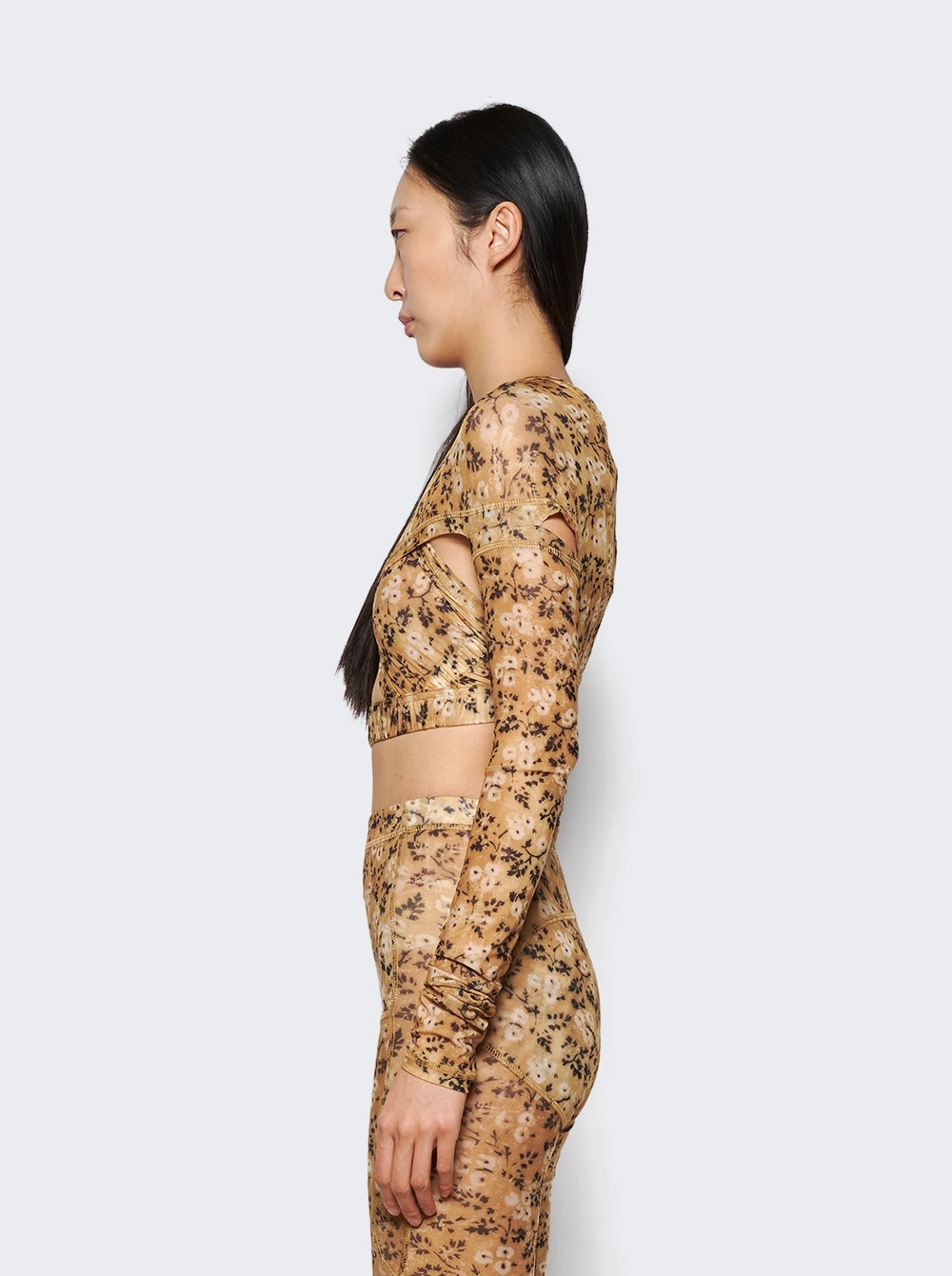 Anti Cross-Over Cropped Top Wall Flower - 4