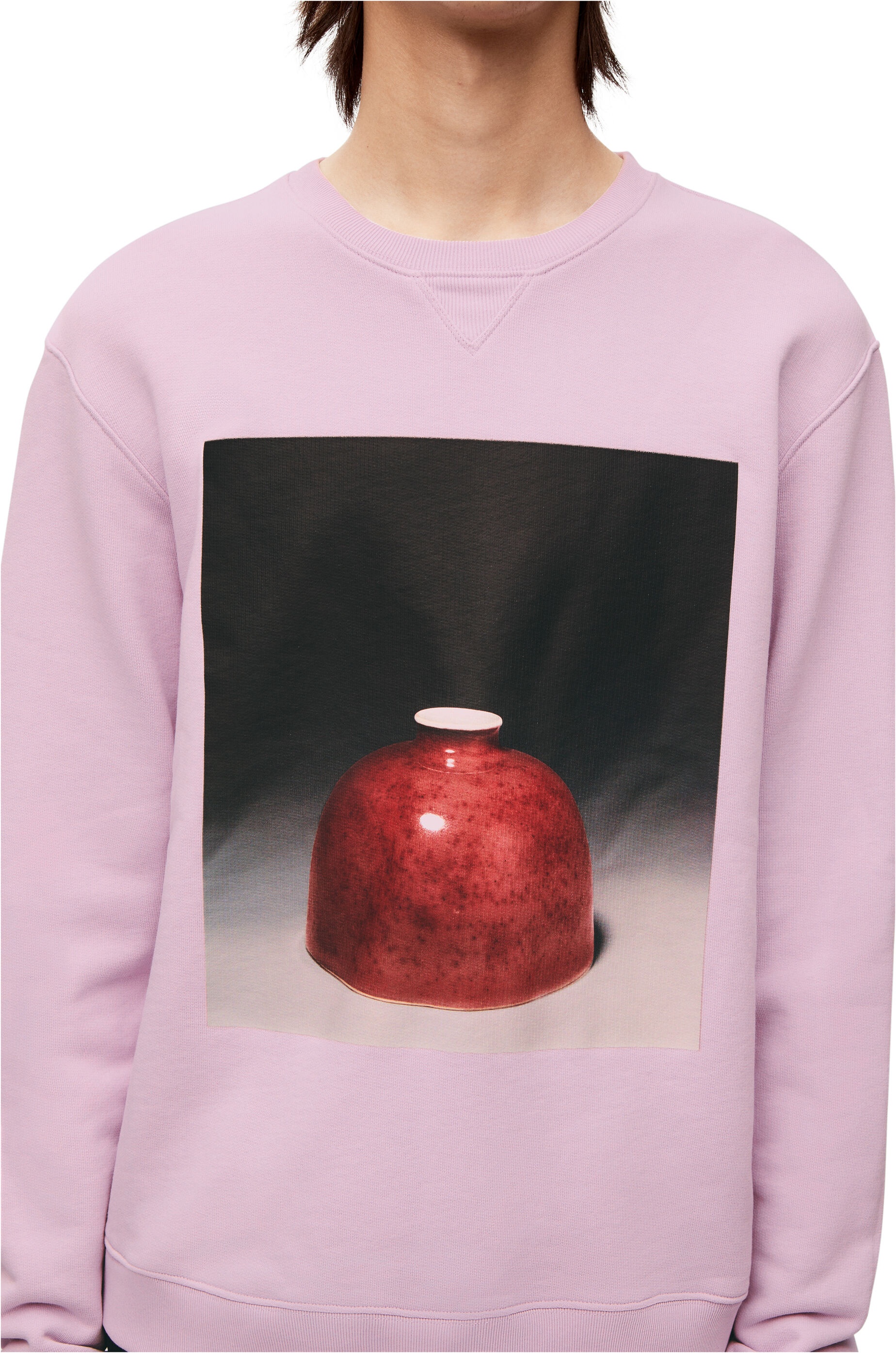Ceramic print sweatshirt in cotton - 4