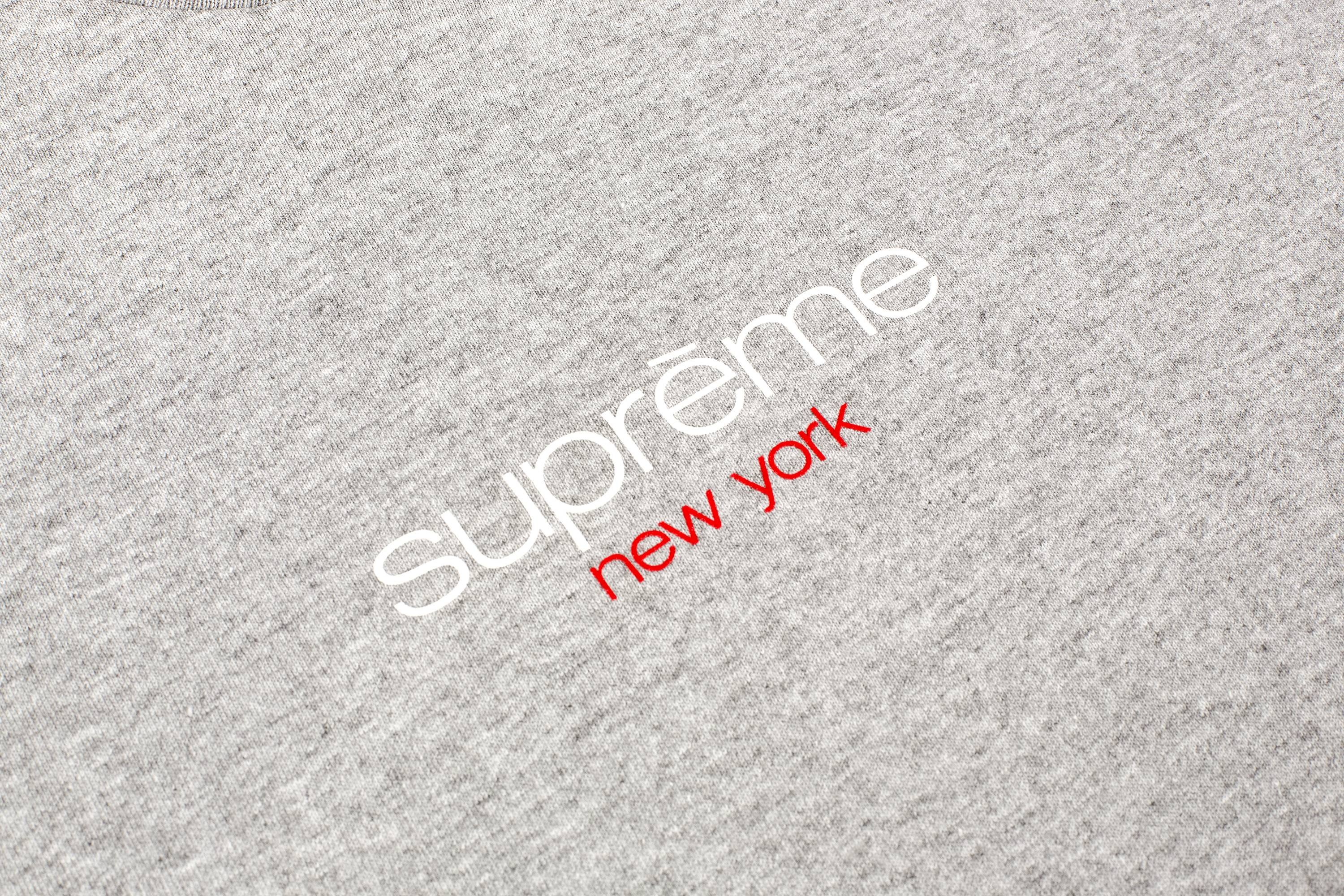 Supreme Classic Logo Tee 'Heather Grey' - 2