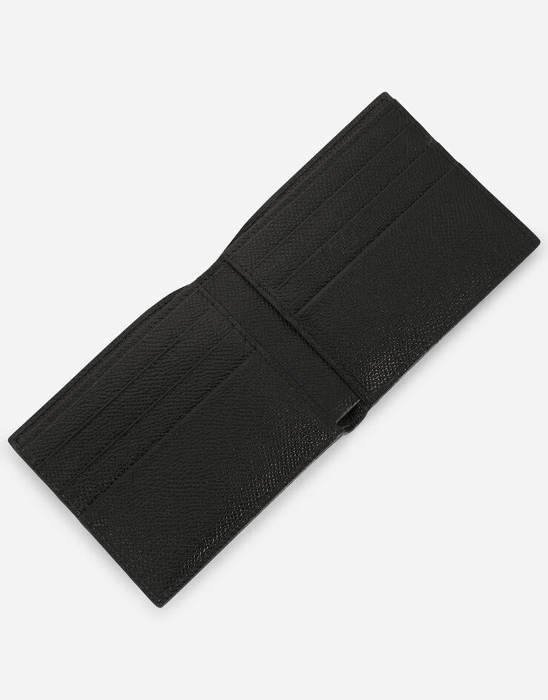 Dolce & Gabbana Calfskin bifold wallet with logo tag outlook
