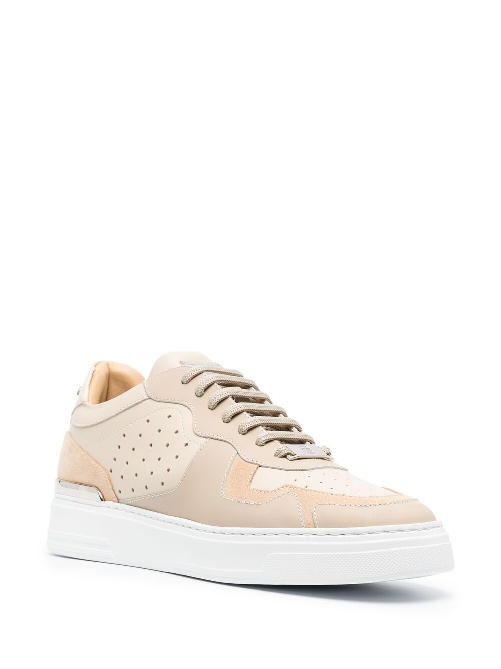 panelled low-top sneakers - 2