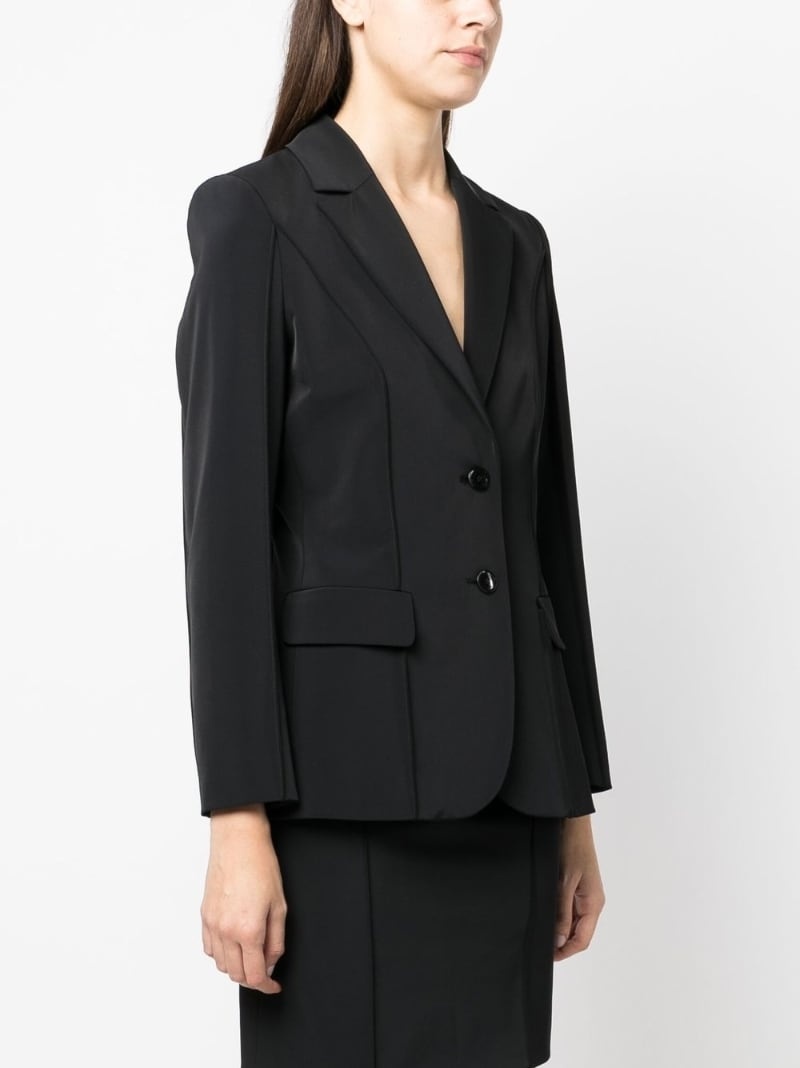 tailored single-breasted blazer - 6